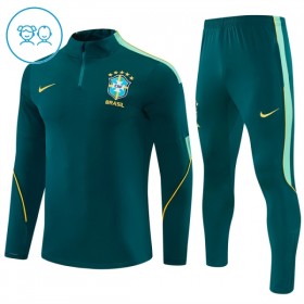 Brasil Criança Sweat de Treino 2026-27 Quarter-Zip Verde