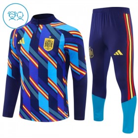 Espanha Criança Sweat de Treino 2026-27 Quarter-Zip Azul