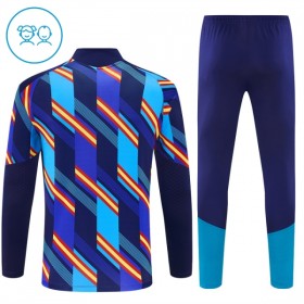 Espanha Criança Sweat de Treino 2026-27 Quarter-Zip Azul