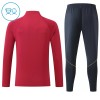 FC Barcelona Criança Sweat de Treino 2026-27 Quarter-Zip Vermelha