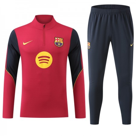 FC Barcelona Sweat de Treino 2026-27 Quarter-Zip Vermelha
