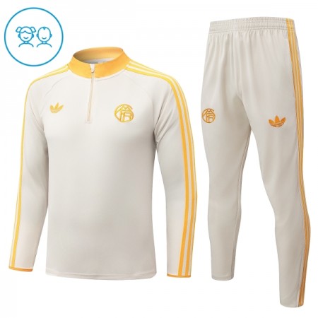 FC Bayern München Criança Sweat de Treino 2026-27 Quarter-Zip Branca
