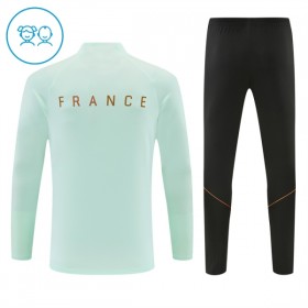 França Criança Sweat de Treino 2026-27 Quarter-Zip Branca