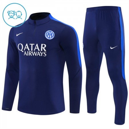 Inter de Milão Criança Sweat de Treino 2026-27 Quarter-Zip Azul