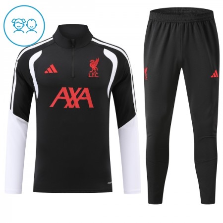 Liverpool Criança Sweat de Treino 2026-27 Quarter-Zip Preta Liverpool Criança Sweat de Treino 2026-27 Quarter-Zip Preta