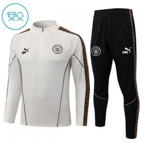 Manchester City Criança Sweat de Treino 2026-27 Quarter-Zip Cinza
