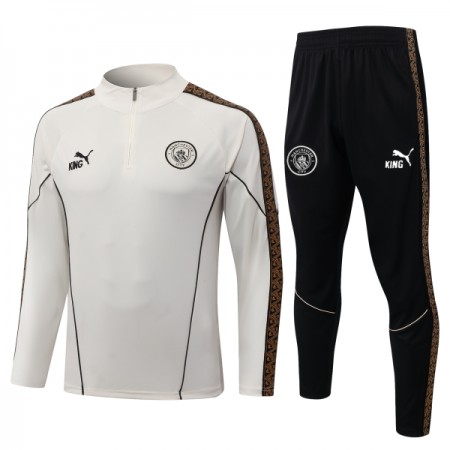 Manchester City Sweat de Treino 2026-27 Quarter-Zip Cinza