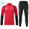 Manchester United Criança Sweat de Treino 2026-27 Quarter-Zip Vermelha