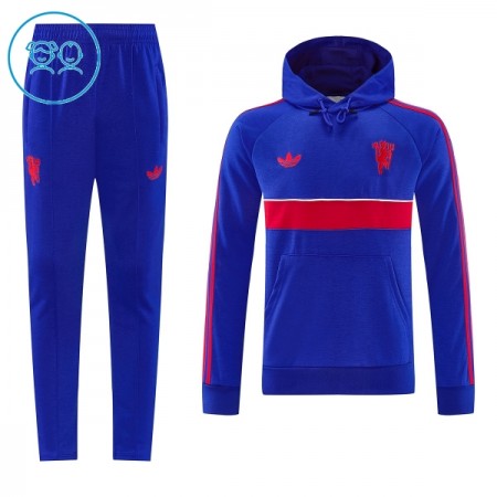 Manchester United Hoodie Criança Sweat de Treino 2026-27 Azul