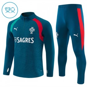 Portugal Criança Sweat de Treino 2026-27 Quarter-Zip Azul