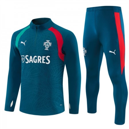 Portugal Sweat de Treino 2026-27 Quarter-Zip Azul