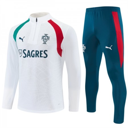 Portugal Sweat de Treino 2026-27 Quarter-Zip Branca
