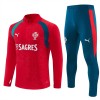 Portugal Sweat de Treino 2026-27 Quarter-Zip Vermelha Portugal Sweat de Treino 2026-27 Quarter-Zip Vermelha