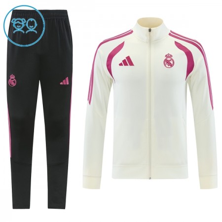 Real Madrid Criança Casaco de Treino Conjunto 2026-27 Branca Real Madrid Criança Casaco de Treino Conjunto 2026-27 Branca