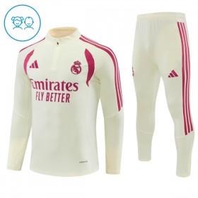 Real Madrid Criança Sweat de Treino 2026-27 Quarter-Zip Branca