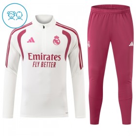 Real Madrid Criança Sweat de Treino 2026-27 Quarter-Zip Branca