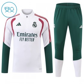 Real Madrid Criança Sweat de Treino 2026-27 Quarter-Zip Branca