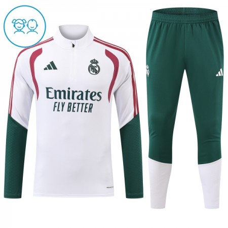 Real Madrid Criança Sweat de Treino 2026-27 Quarter-Zip Branca Real Madrid Criança Sweat de Treino 2026-27 Quarter-Zip Branca