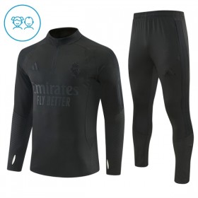 Real Madrid Criança Sweat de Treino 2026-27 Quarter-Zip Preta