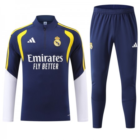 Real Madrid Sweat de Treino 2026-27 Quarter-Zip Azul Real Madrid Sweat de Treino 2026-27 Quarter-Zip Azul