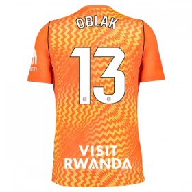 Camisola Atlético Madrid Oblak 13 Guarda Redes 2026-27 Laranja Manga Curta
