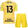 Camisola Atlético Madrid Oblak 13 Guarda Redes Criança 2026-27 Amarela Manga Curta Camisola Atlético Madrid Oblak 13 Guarda Redes Criança 2026-27 Amarela Manga Curta