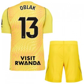 Camisola Atlético Madrid Oblak 13 Guarda Redes Criança 2026-27 Amarela Manga Curta
