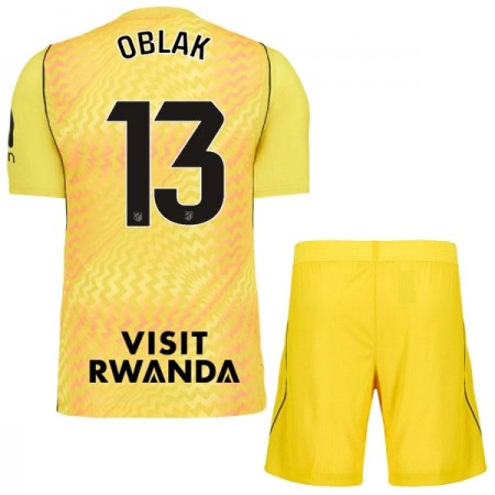 Camisola Atlético Madrid Oblak 13 Guarda Redes Criança 2026-27 Amarela Manga Curta Camisola Atlético Madrid Oblak 13 Guarda Redes Criança 2026-27 Amarela Manga Curta