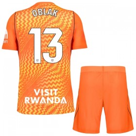 Camisola Atlético Madrid Oblak 13 Guarda Redes Criança 2026-27 Laranja Manga Curta