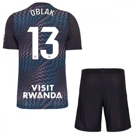 Camisola Atlético Madrid Oblak 13 Guarda Redes Criança 2026-27 Preta Manga Curta Camisola Atlético Madrid Oblak 13 Guarda Redes Criança 2026-27 Preta Manga Curta