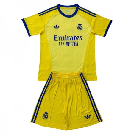 Camisola Real Madrid Guarda Redes Criança 2026-27 Amarela Manga Curta Camisola Real Madrid Guarda Redes Criança 2026-27 Amarela Manga Curta