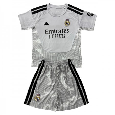 Camisola Real Madrid Guarda Redes Criança 2026-27 Cinza Manga Curta Camisola Real Madrid Guarda Redes Criança 2026-27 Cinza Manga Curta