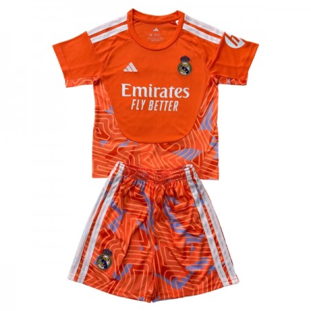 Camisola Real Madrid Guarda Redes Criança 2026-27 Laranja Manga Curta Camisola Real Madrid Guarda Redes Criança 2026-27 Laranja Manga Curta