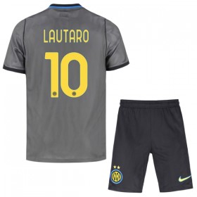Camisola Inter de Milão Lautaro 10 Criança Equipamento 3ª 2026-27 Manga Curta