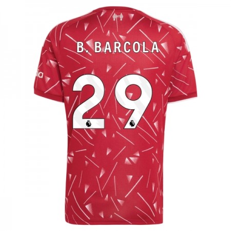 Camisola Liverpool B. Barcola 29 Equipamento Principal 2026-27 Manga Curta