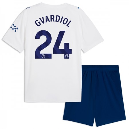 Camisola Manchester City Gvardiol 24 Criança Equipamento 3ª 2026-27 Manga Curta