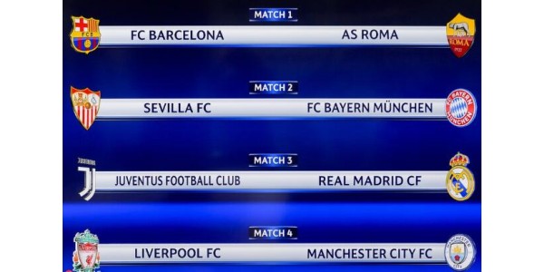 Tiragem dos quartos-de-final da UEFA Champions League