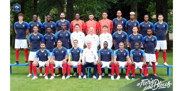 Copa do Mundo 2018 França 23-Man esquadrão