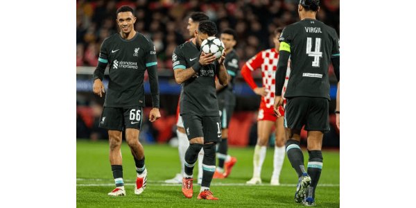 Liverpool é imparável e avança antecipadamente para a fase a eliminar da Liga dos Campeões