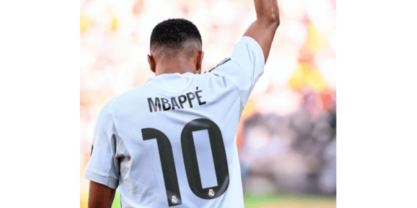 Mbappé assume a camisola 10 do Real Madrid, inaugurando um novo capítulo na sua carreira