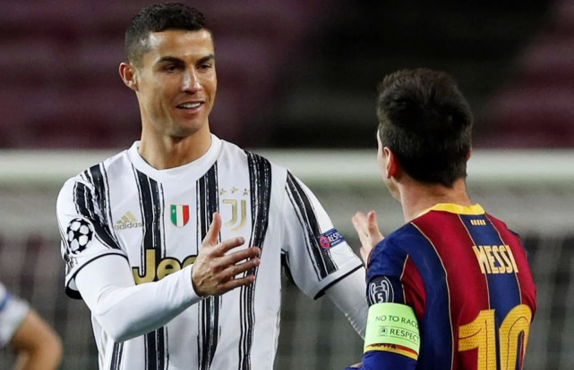 As respectivas atuações de Cristiano Ronaldo e Lionel Messi nesta temporada