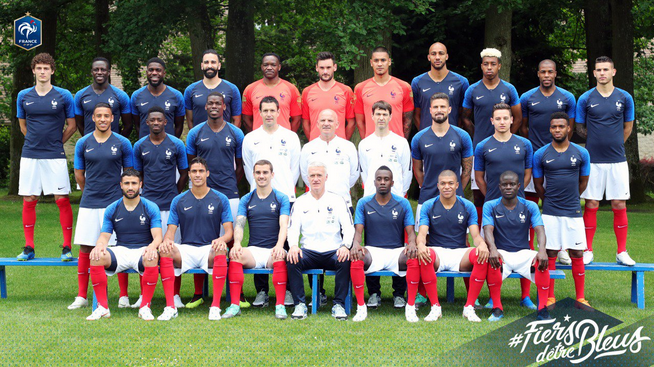 Copa do Mundo 2018 França 23-Man esquadrão
