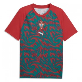 Camisola Portugal Pre-Match Mundial de 2026 Vermelha Manga Curta