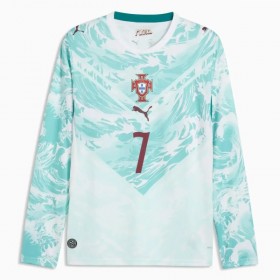 Camisola Portugal Ronaldo 7 Equipamento Alternativa Mundial de 2026 Manga Comprida